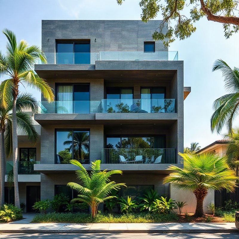 Fachada de edifício residencial premium em Brasília com paisagismo tropical