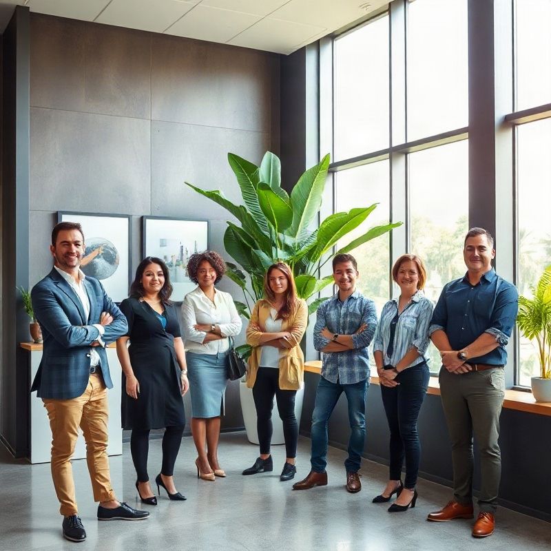 Equipe da Pulsecforge em escritório moderno em Brasília